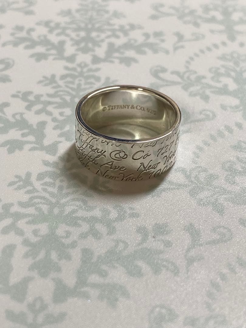 素安　Tiffany&Co. ティファニー 20号 ノーツ ワイドリング