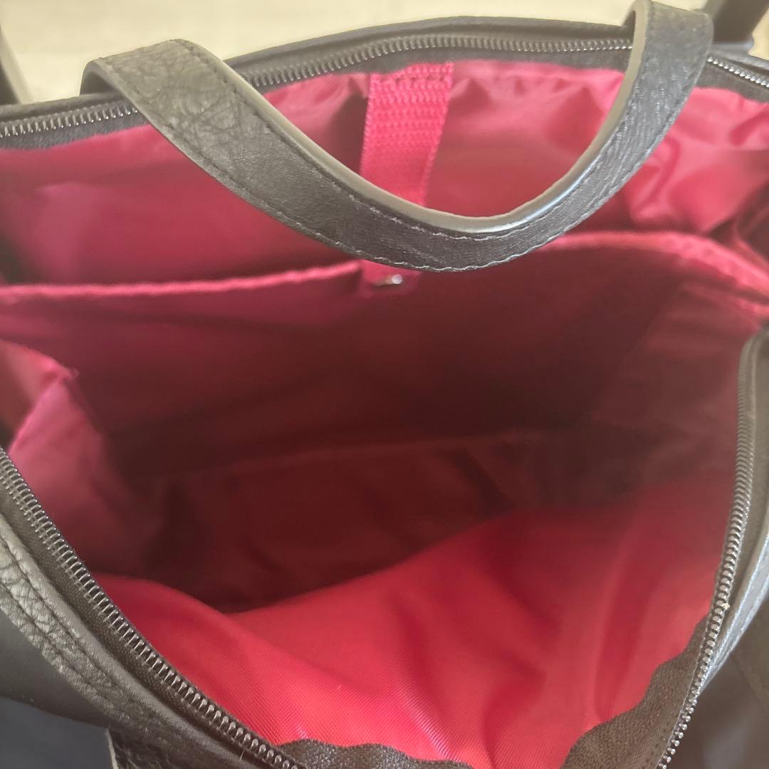 【美品】スワニー　キャリーバッグ　クレーぺ　黒　ストッパー機能