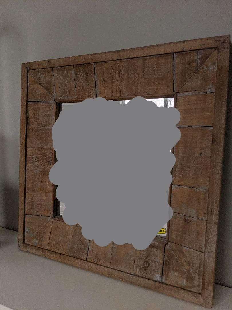 ヴィンテージ仕様　木製ミラー