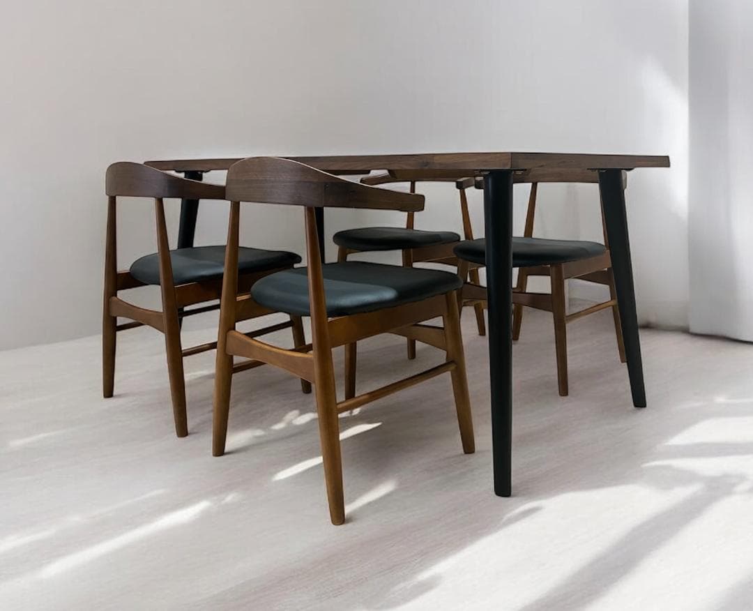 ダイニングテーブルセット　４人掛け　ウォールナット　新品