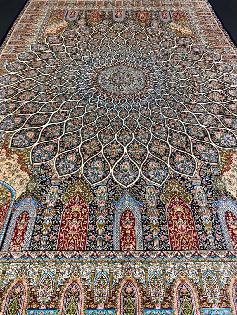 高級ペルシャ絨毯　イラン・クム産　シルク100％ 最高峰289万ノット手織り#5