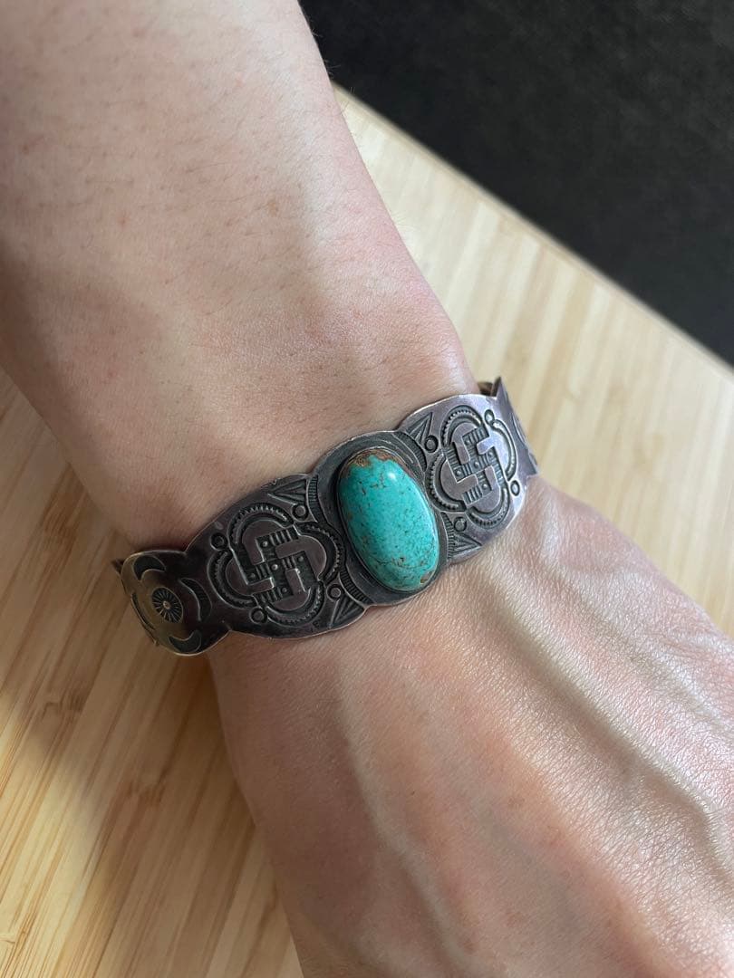 超希少!ナバホVTGバングル1930’s 【FJさん着用品】スワスティカ