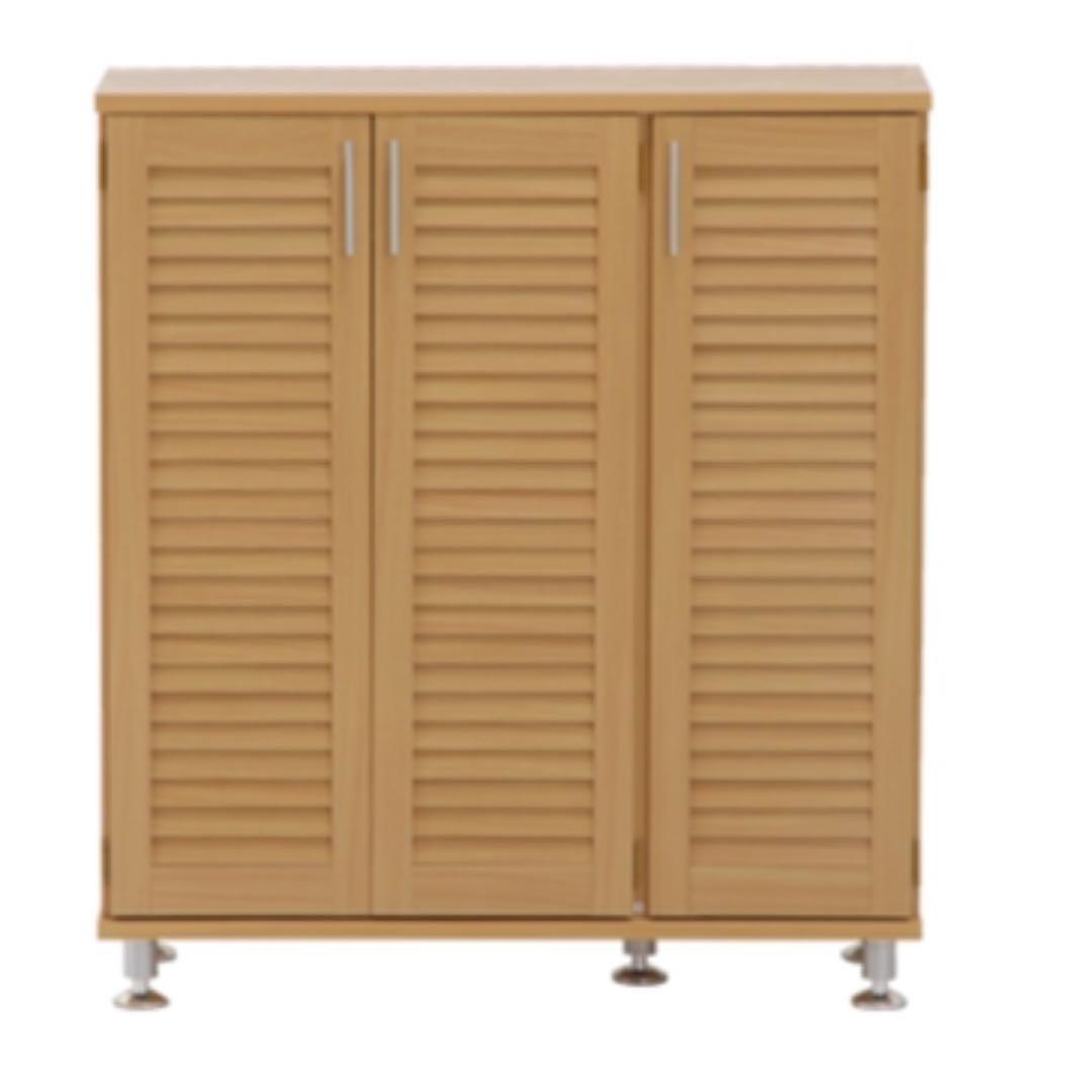 【新品・送料無料】シューズボックス ナチュラルカラー