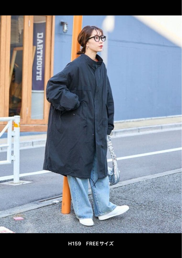 ちぃたんたん　ジャケット ミリタリージャケット ブラック