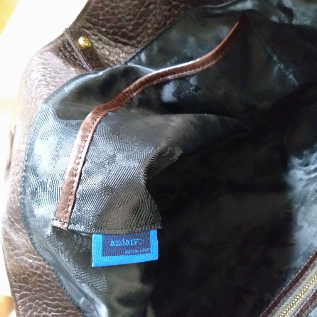 ✨美品アニアリ ダークブラウン レザートートバッグ ビジネス クロコ