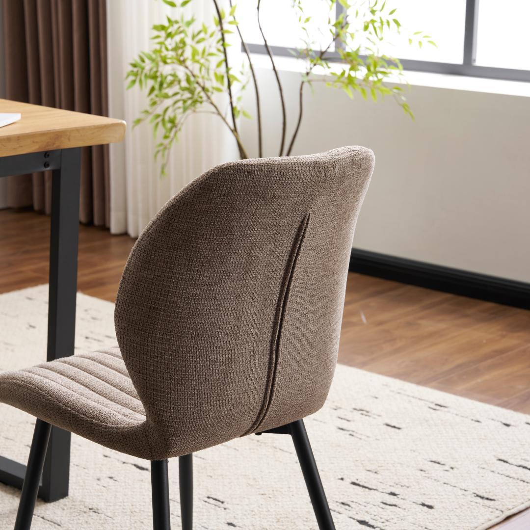 【セット4脚】ダイニングチェア 椅子 コンパクト アジャスター付き 肌に優しい