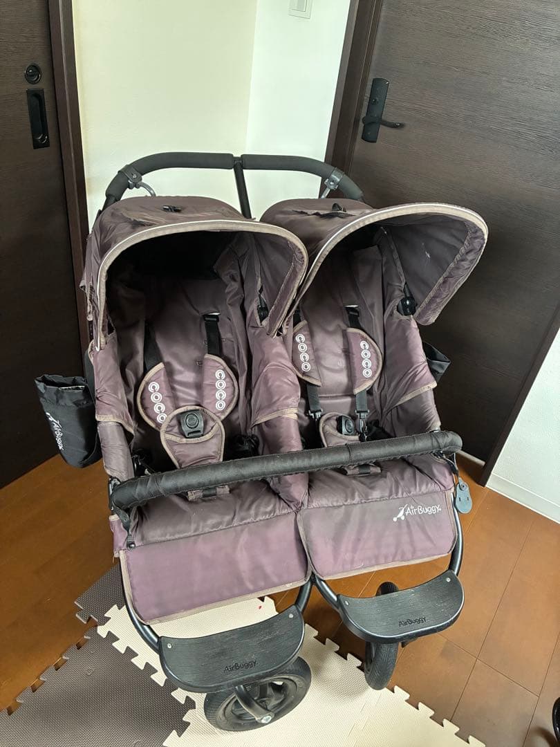 エアバギー　ココダブル⭐︎レインカバー付き