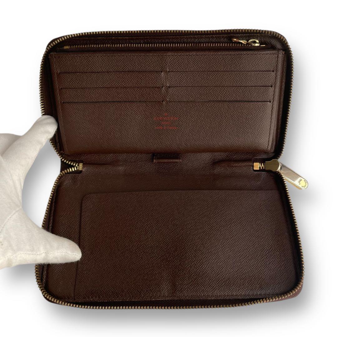 美品✨ルイヴィトン ダミエ ジッピー オーガナイザー 長財布 ラウンドファスナー