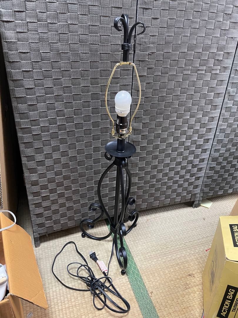 高級輸入 アイアン調 フロアランプ 北米仕様 ヴィンテージ照明