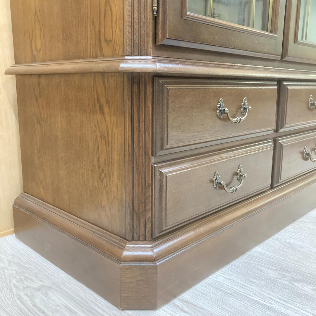 美品【カリモク】ドマーニ　クイーンズライフ　飾り棚　カップボード　書棚