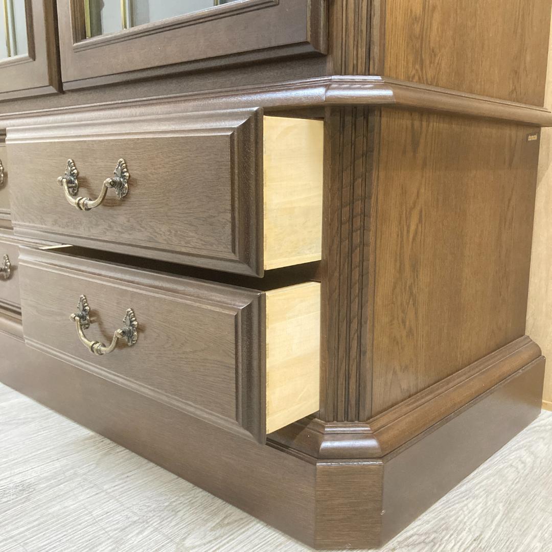 美品【カリモク】ドマーニ　クイーンズライフ　飾り棚　カップボード　書棚