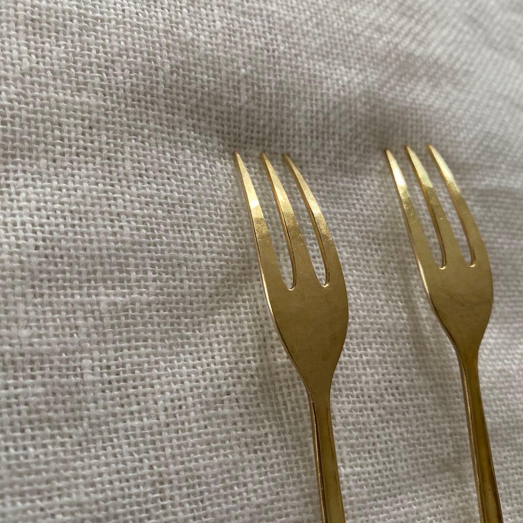 佐藤祐子　YUKO SATO 真鍮フォーク　2本セット