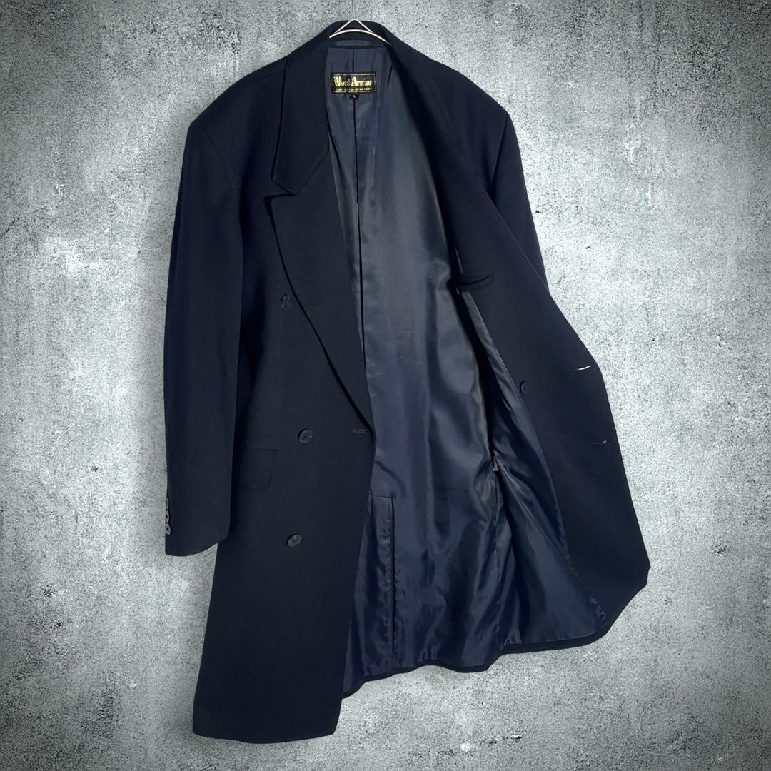 極美品✨ウィンドアーマー カシミヤ100％ ダブルチェスターコート L