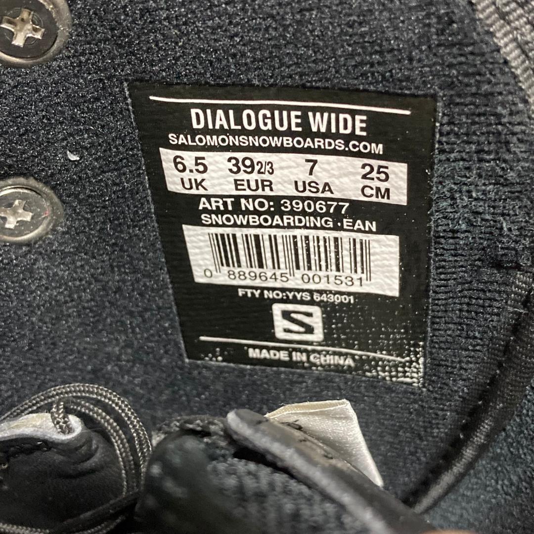 サロモン スノーボード ブーツ SALOMON DIALOGUE WIDE 25
