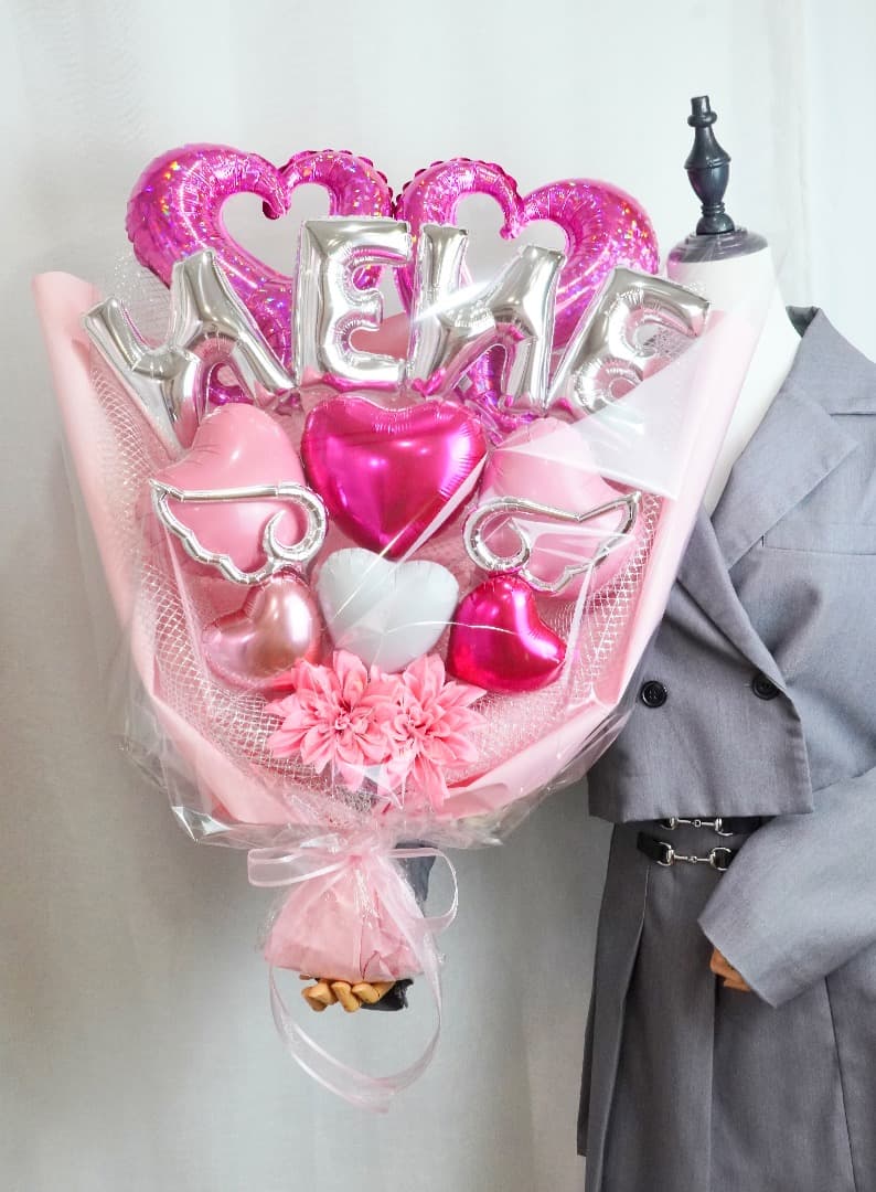 ※ご購入前に文字をご連絡下さい⭐︎NameバルーンBIGサイズ！卒業　（ローズ）