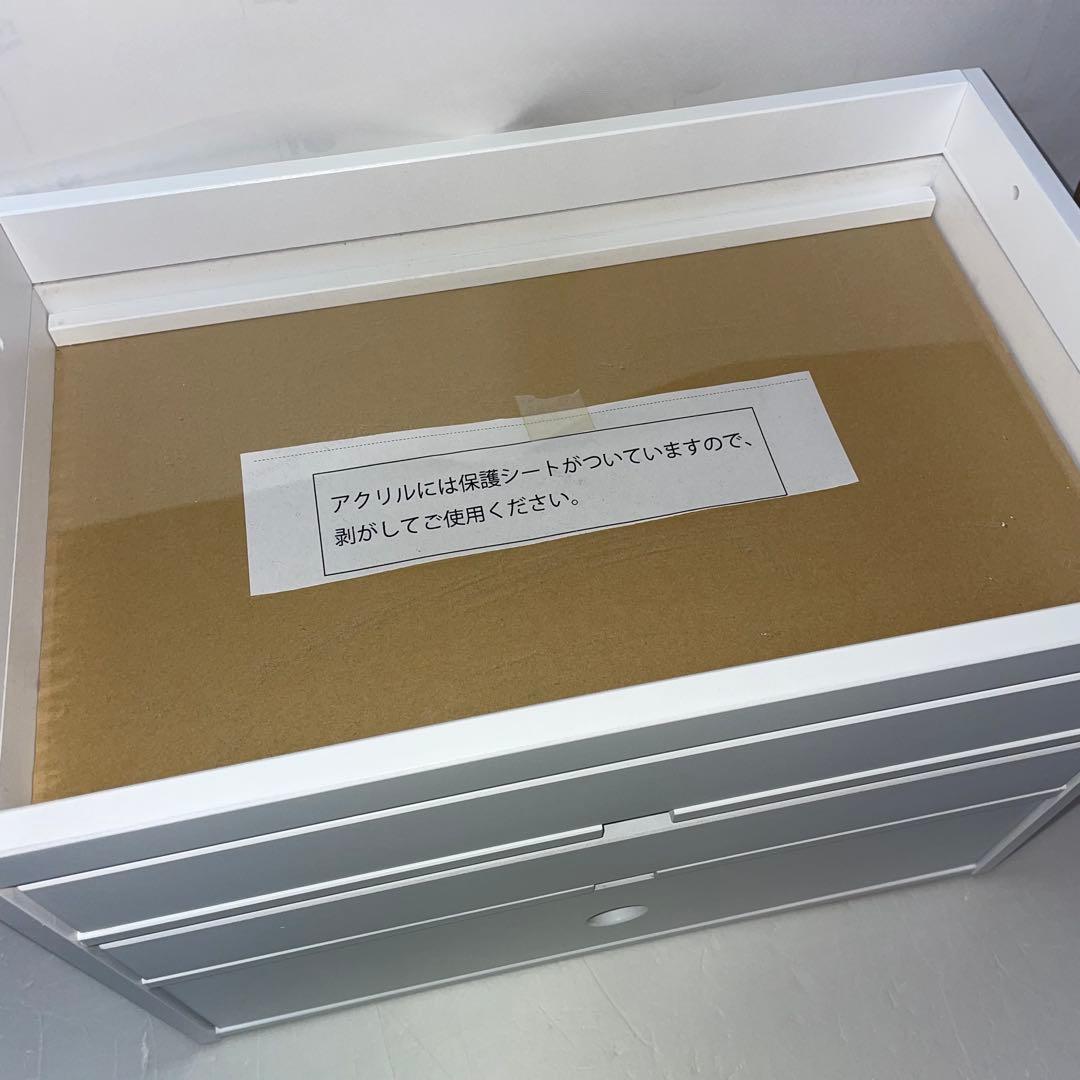 upside DO 推し活収納 iru イル 缶バッジ収納チェスト ホワイト 棚