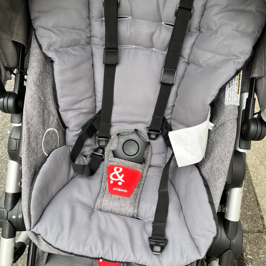 【値下げ】　Phil & Teds Dash 2人乗り　ベビーカ　三輪