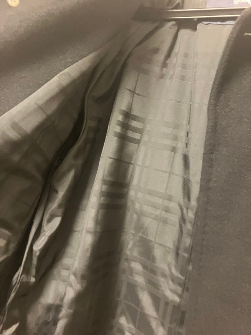 バーバリー　ロンドン　カシミヤアンゴラ　ステンカラーコート　ブラック