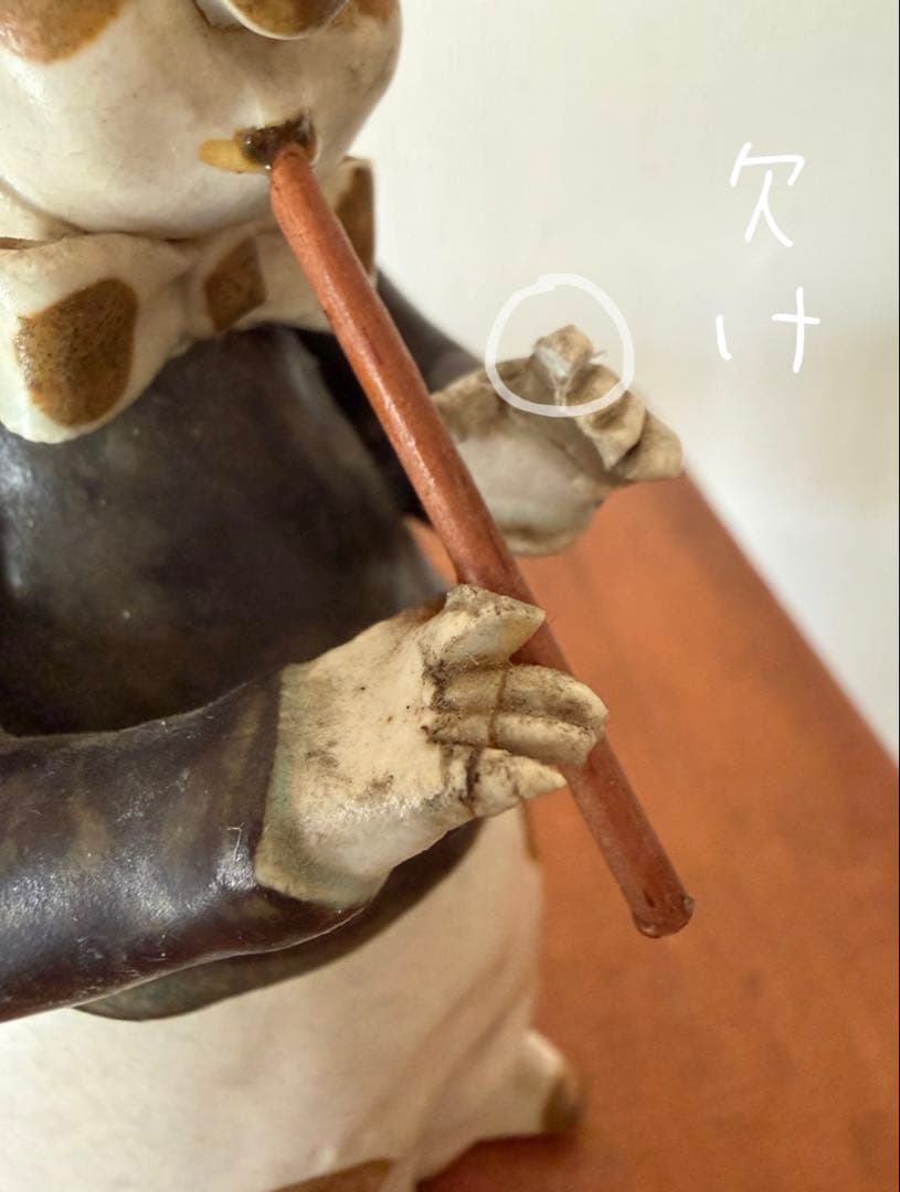 陶器の人形 2人の音楽家