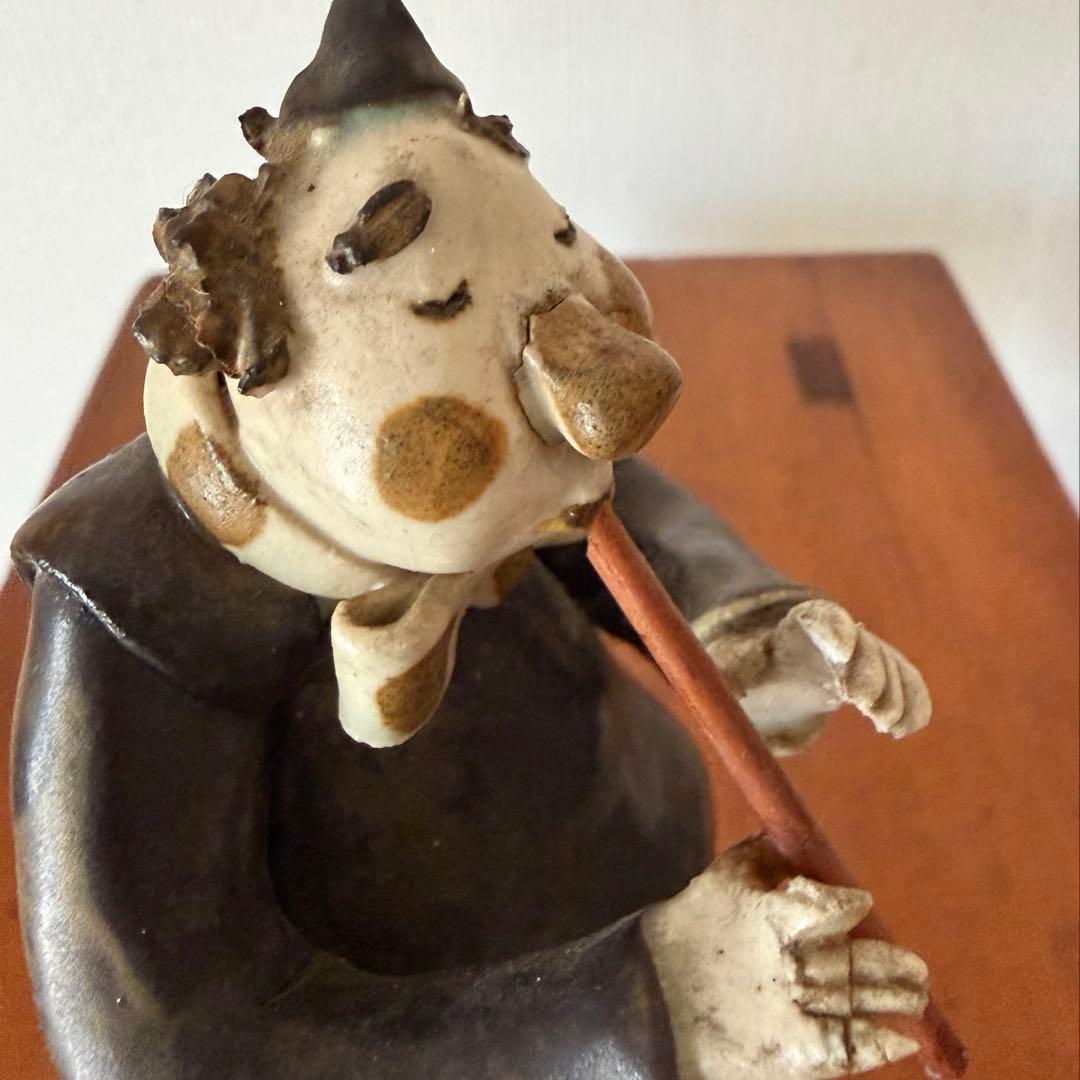 陶器の人形 2人の音楽家