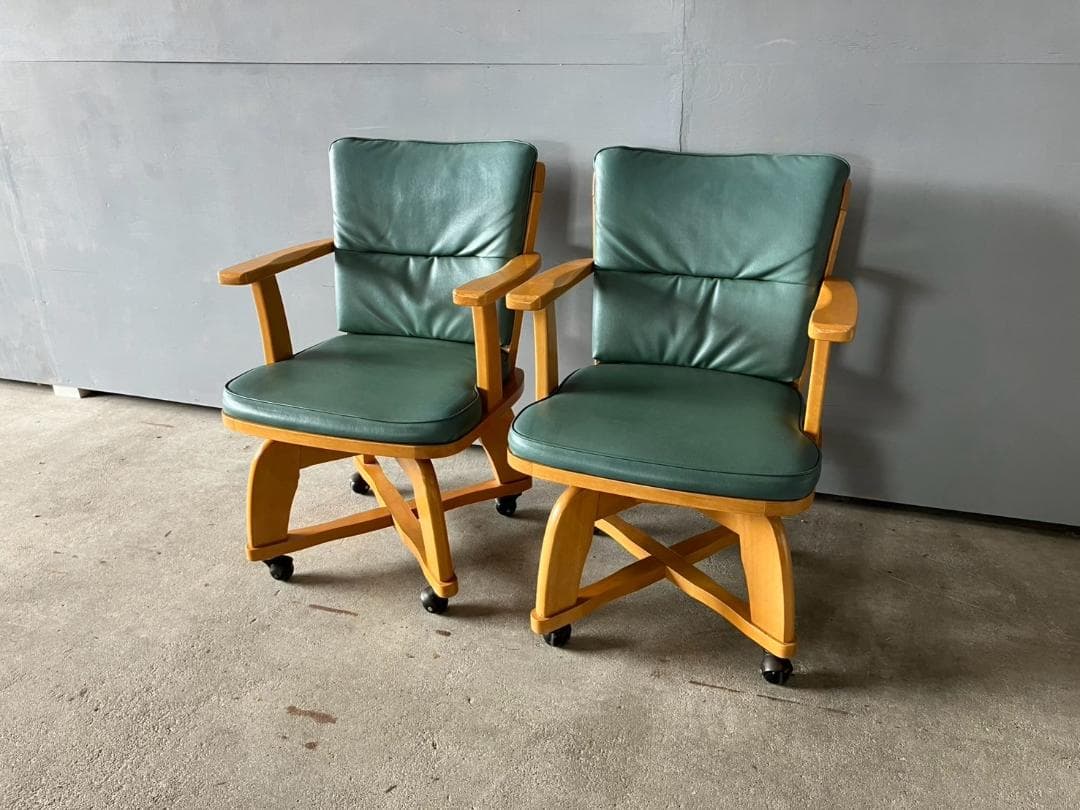 回転チェア アームチェア ダイニングチェア チェア 2脚セット RWcha23