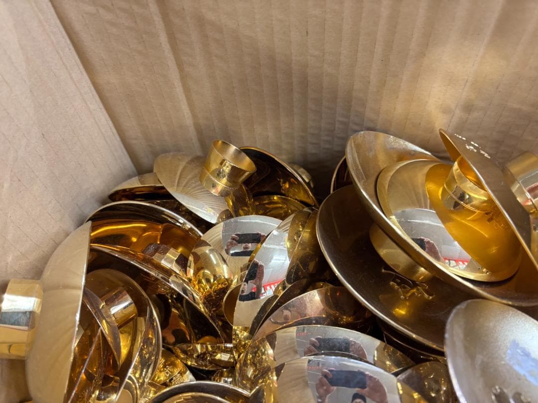 【ジャンク品】金杯まとめ売り 24KGP 金メッキ 総重量約12.65kg