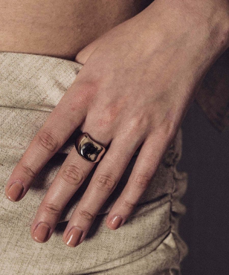 【美品　保証書付き】 ete ロウ ボールド リング　9号　巾着2つ付き！