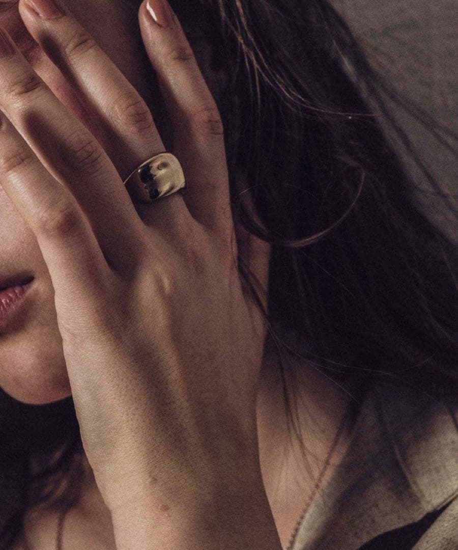 【美品　保証書付き】 ete ロウ ボールド リング　9号　巾着2つ付き！