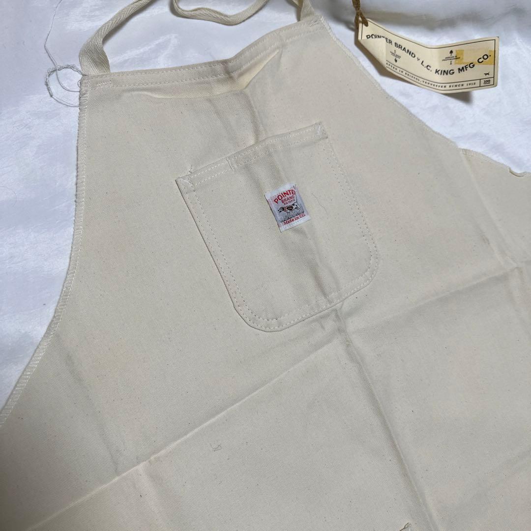 希少　アメリカ製　pointer【ポインター】エプロン　キャンバス　ナチュラル