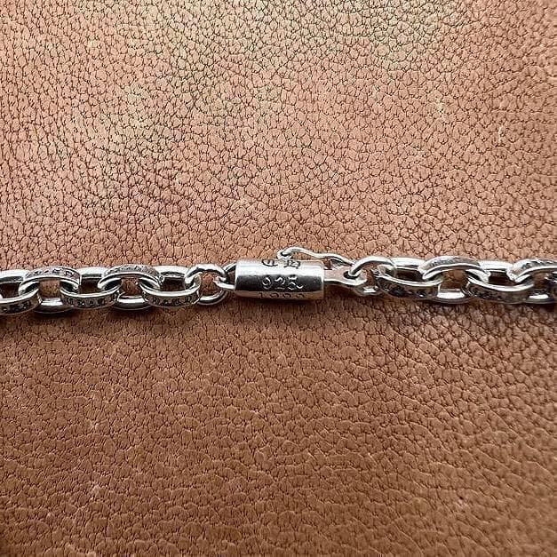 ペーパーチェーン ブレスレット シルバー 925 20cm 4201