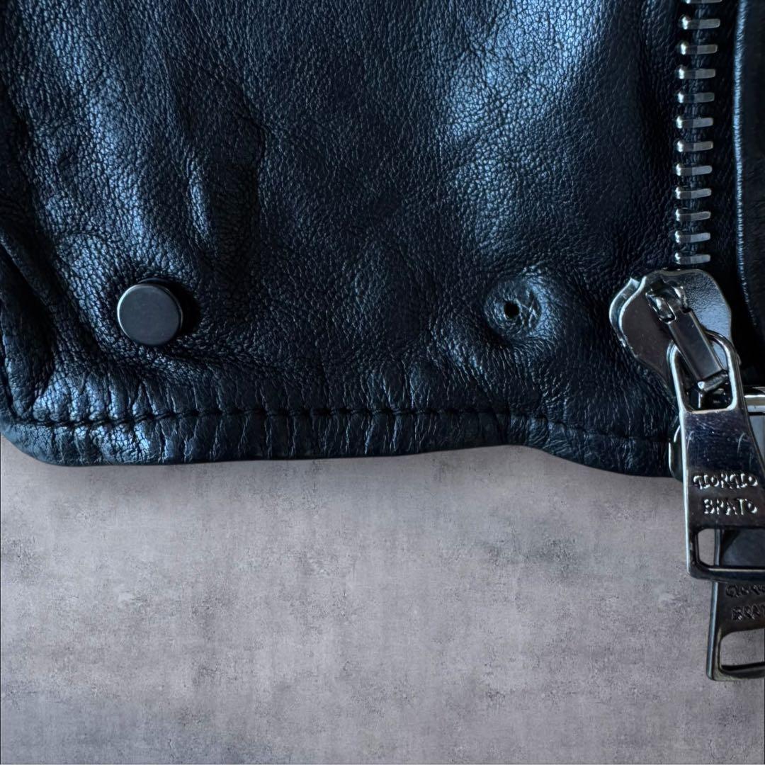 ジャケット・アウター Giorgio Brato Silk Leather Riders Jacket