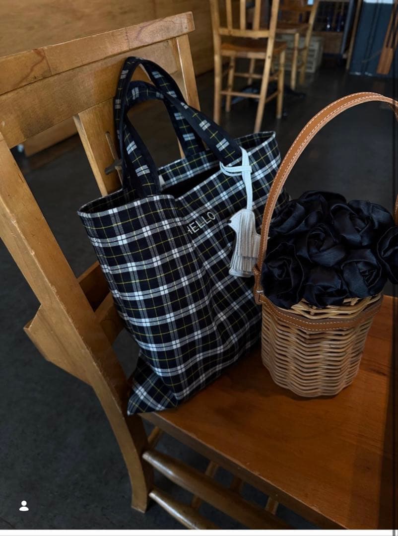 OHGA オーガ　トート　チェック　完売品