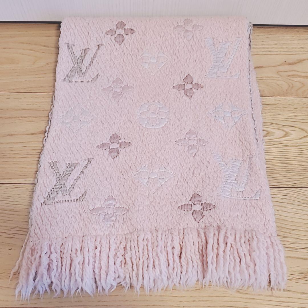 LOUIS VUITTON ルイヴィトン マフラー モノグラム ピンク