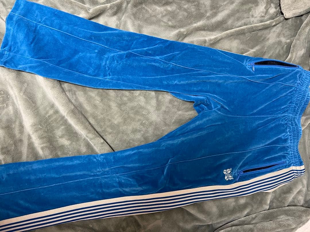 Needles ストライプパンツ Mサイズ 青