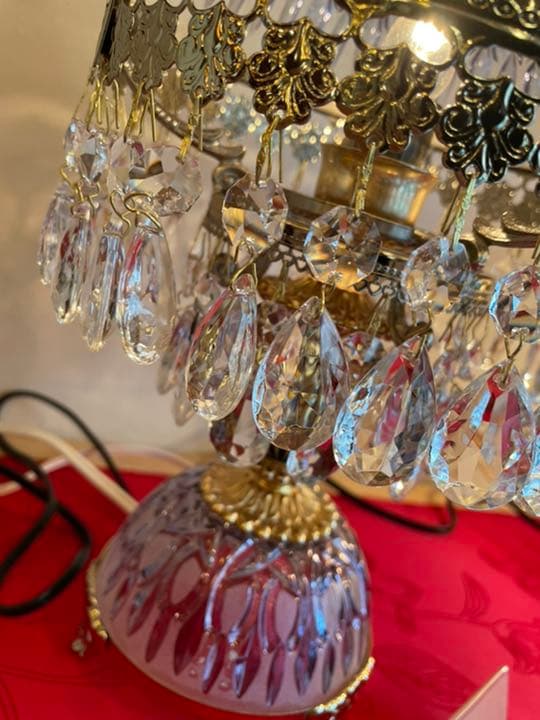 美品 イタリア 切子シャンデリア シャンデリアランプ アンティークランプ