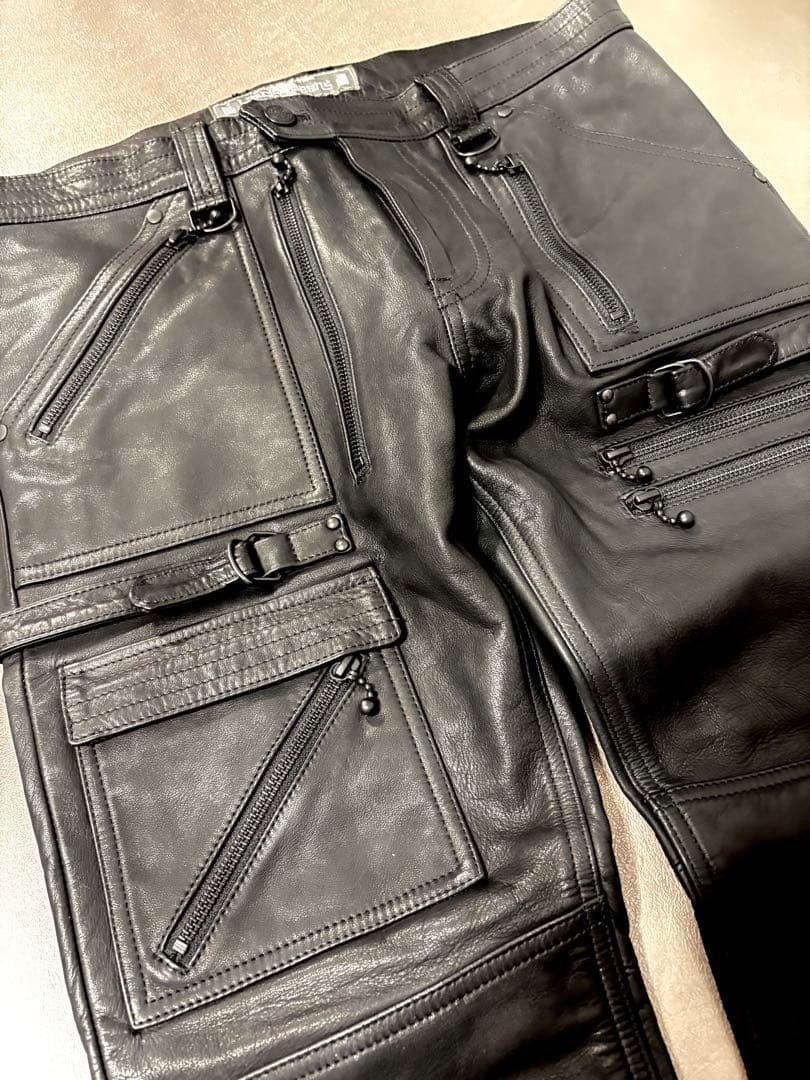 blackmeans /レザーパンツ（BLACK ZIP）　定価￥124,300