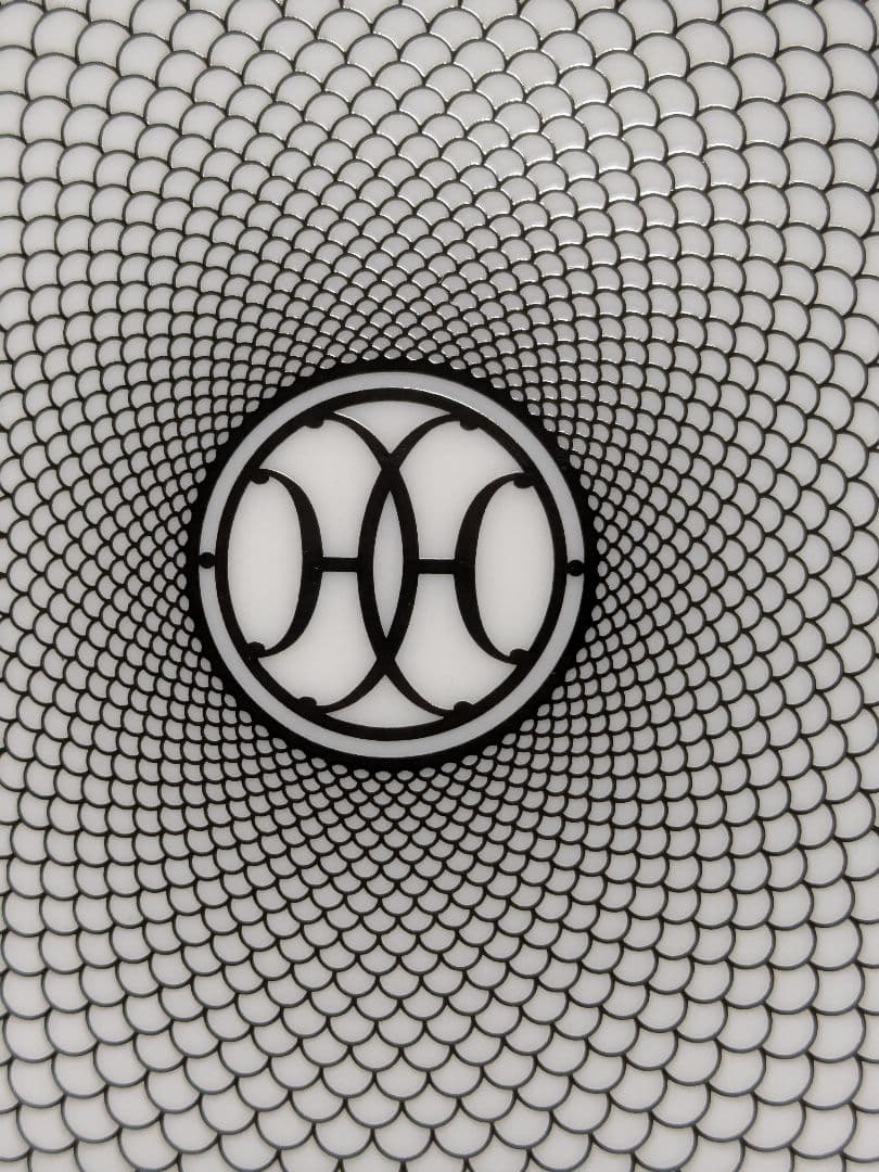 新品、未使用　HERMES パンプレート　Hデコ　 円形皿 白１４cm　１枚