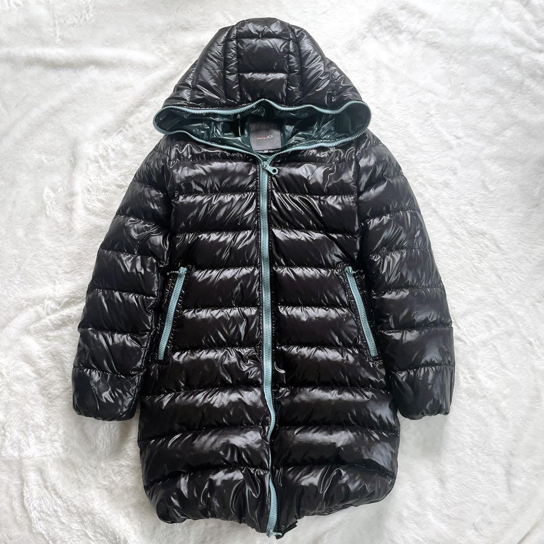 【美品】 DUVETICA ACE アチェ ロングダウン 38 ブラック ブルー