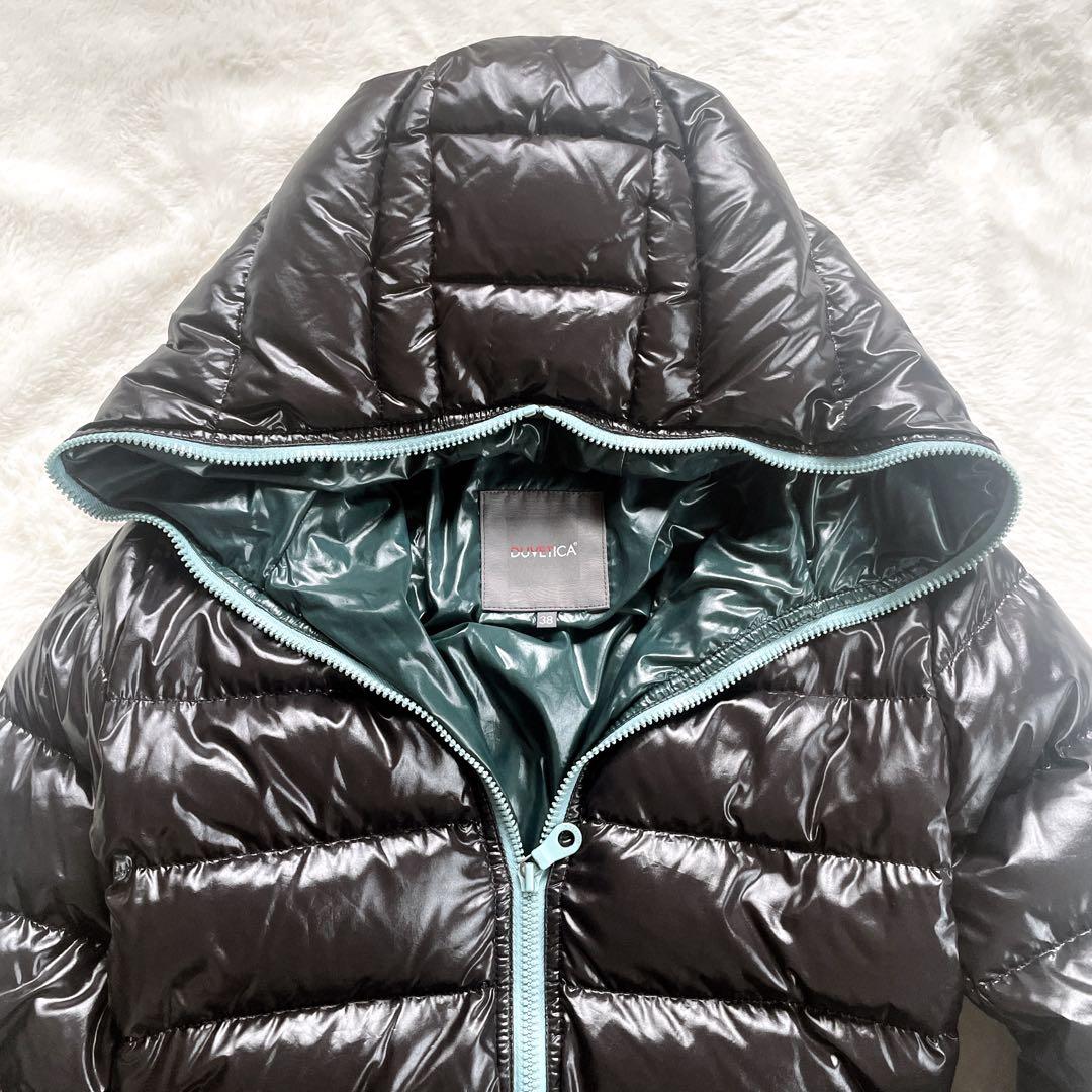【美品】 DUVETICA ACE アチェ ロングダウン 38 ブラック ブルー