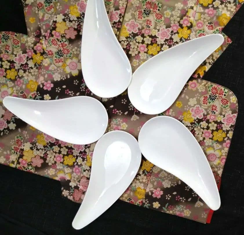 ♥豪華に高級ホテル演出⬛【オリジナルウエーブ長大皿演出セット】♥４種２組計８点