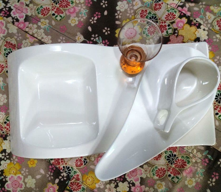 ♥豪華に高級ホテル演出⬛【オリジナルウエーブ長大皿演出セット】♥４種２組計８点