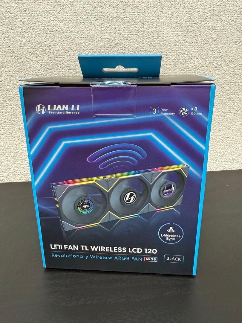 PC用ファン・クーラー LIANLI UNI FAN TL Wireless LCD 120 3Pack