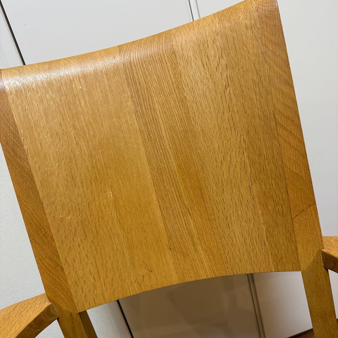 【送料無料】日進木工1脚 高級アームチェア グリーン美品 座り心地抜群 日本製