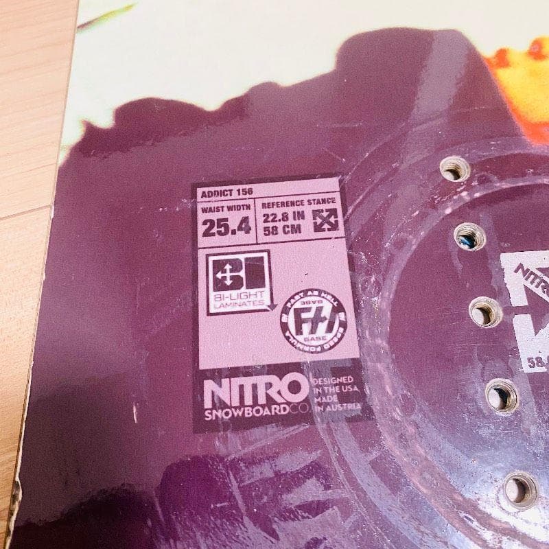 NITRO×FLOW ADDICT 156cm スノーボード×ビンディング 板
