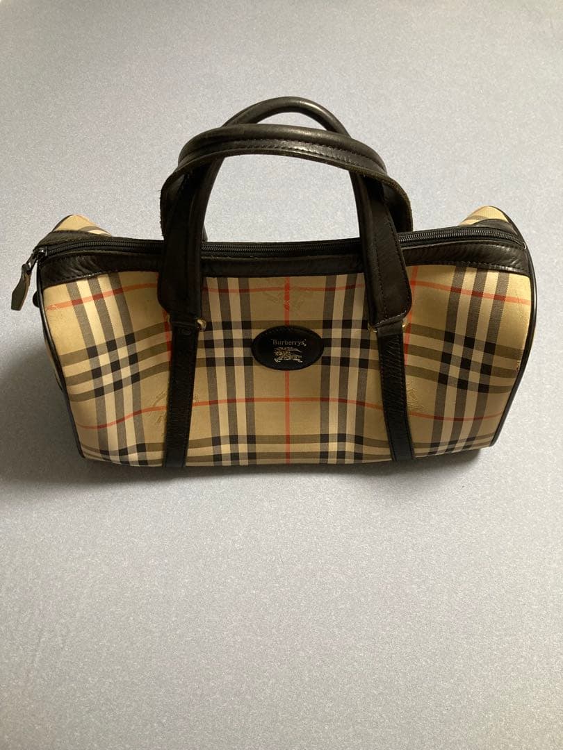 【BURBERRY バーバリー ボストンバッグ】　ノバチェック　ミニボストン