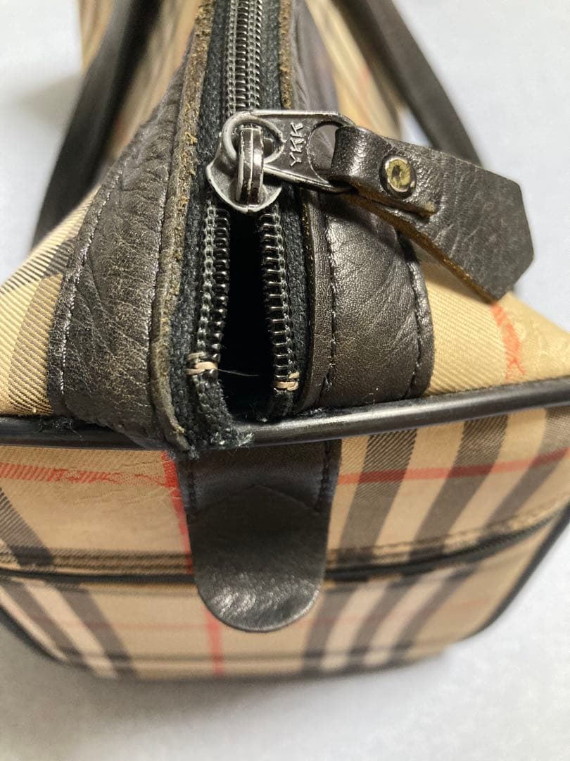 【BURBERRY バーバリー ボストンバッグ】　ノバチェック　ミニボストン