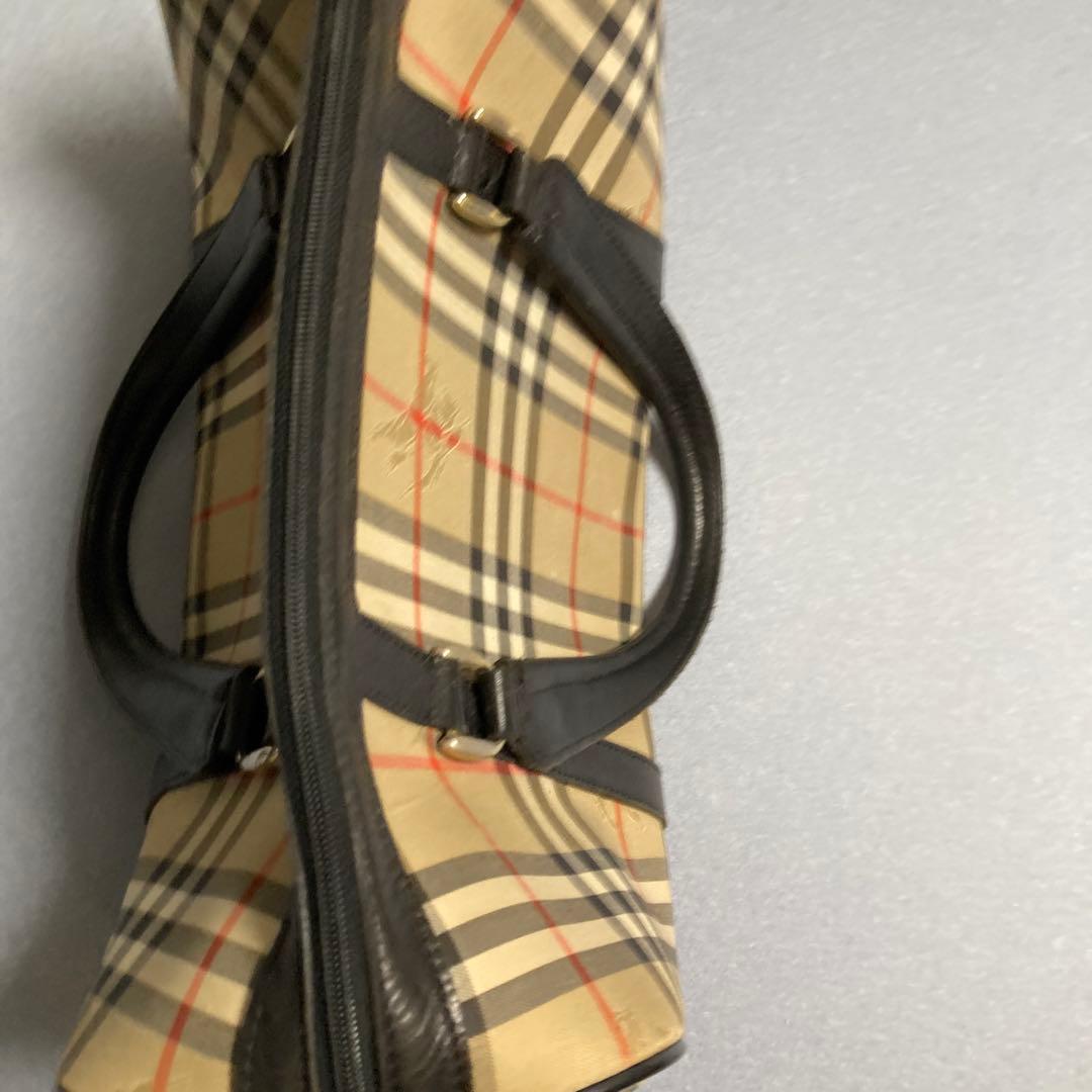 【BURBERRY バーバリー ボストンバッグ】　ノバチェック　ミニボストン