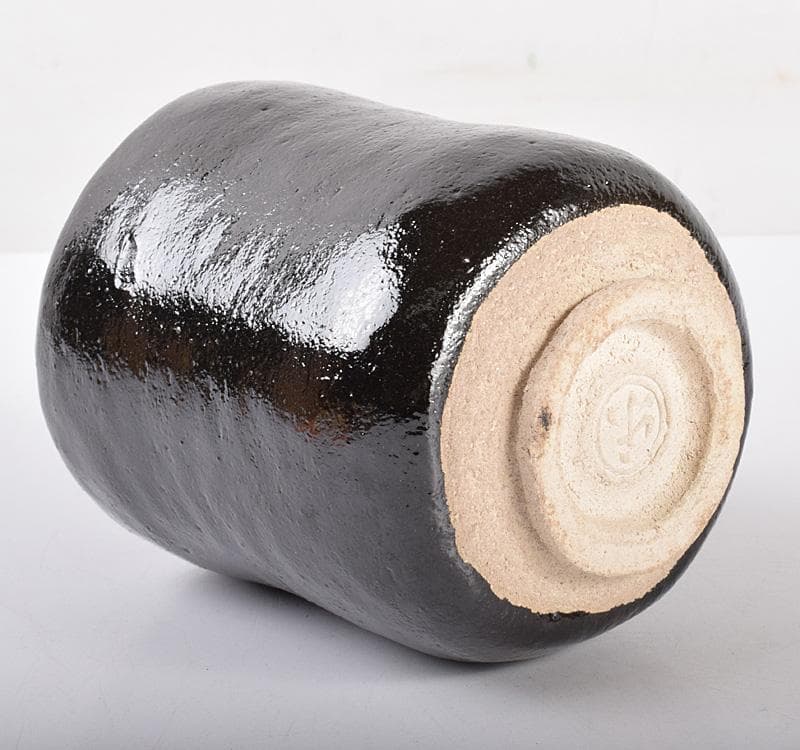 楽吉左衛門　了入造　黒楽茶碗　銘「雅静」　表千家十三代即中斎極箱 MR4117