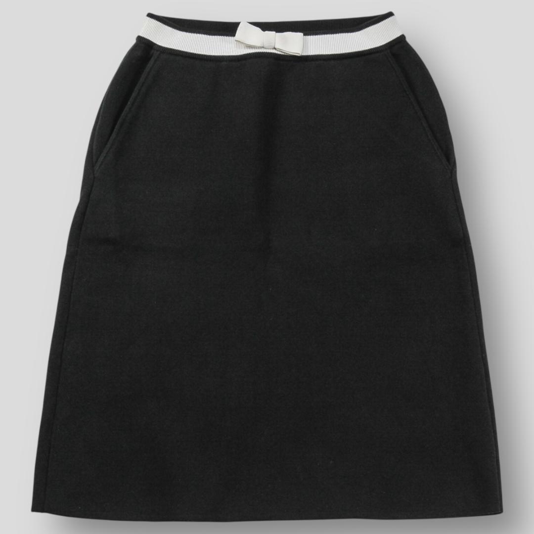 美品 THOM BROWNE 23SS ダブルフェイスコットン Aラインスカート