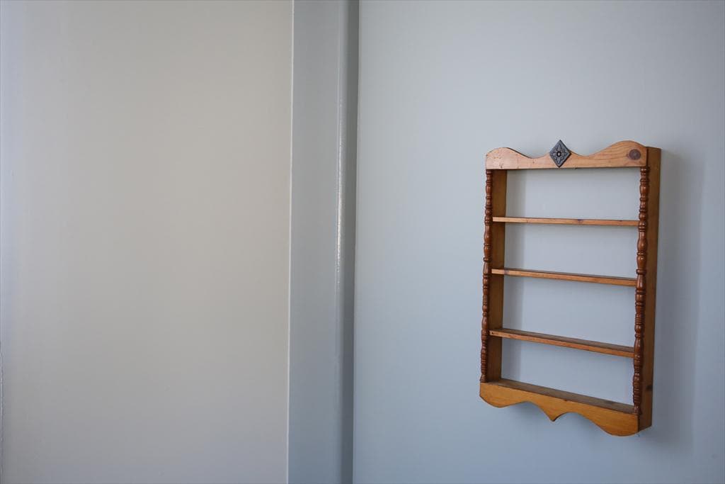 イギリスアンティーク木製ウォールシェルフ/壁掛けラック/飾り棚(91-182)